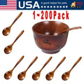 Wood Spoon Bamboo Kitchen Utensil Cooking Utensil Tool Soup Teaspoon Catering