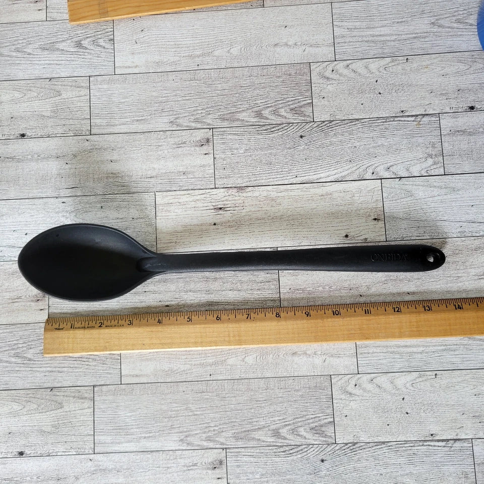 Oneida Spoon Nylon Serving Cooking Basting Black 14" Heat Utensil Tool Kitchen